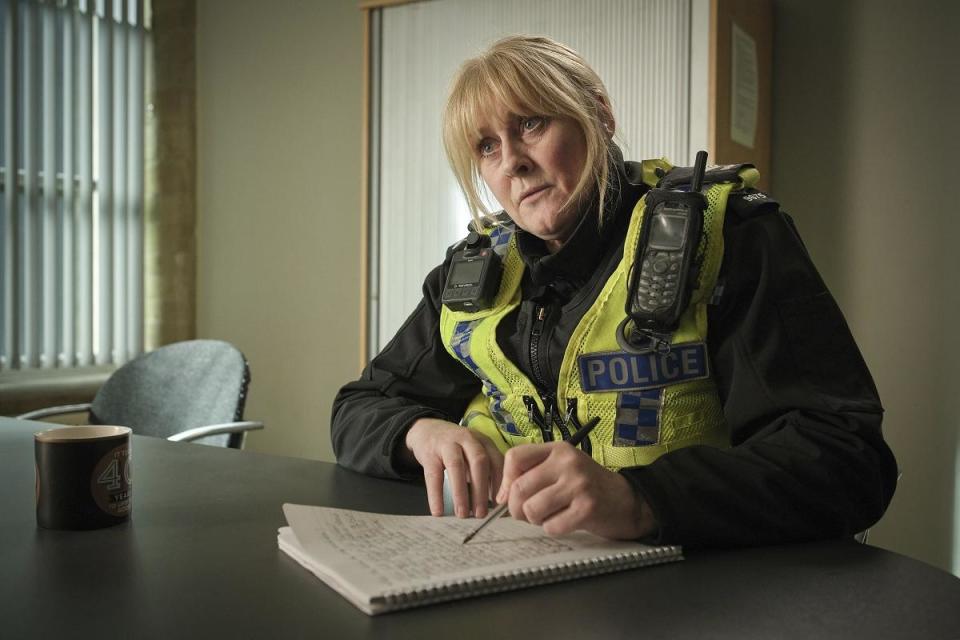 Sergeant Catherine Cawood, played by Sarah Lancashire, pictured during the fourth episode of the final series of Happy Valley <i>(Image: BBC/Lookout Point/Matt Squire)</i>