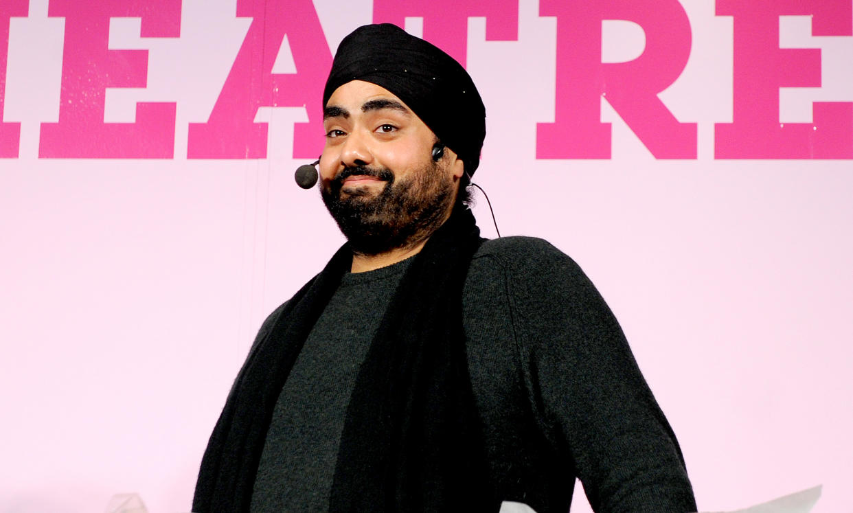 MANCHESTER, ENGLAND - NOVEMBER 10:  Rav Bansal of The Great British Bake Off leads a class at The Cake and Bake Show at Event City on November 10, 2016 in Manchester, England.  (Photo by Shirlaine Forrest/WireImage)