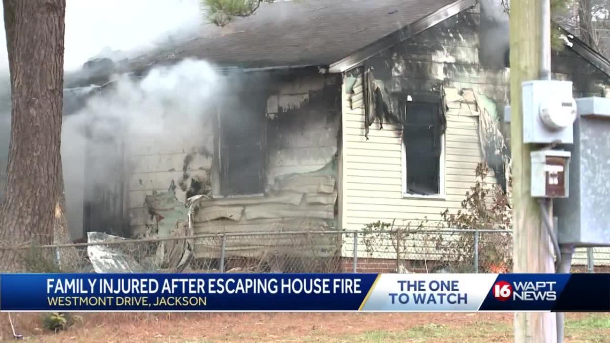 Family Escapes Jackson House Fire