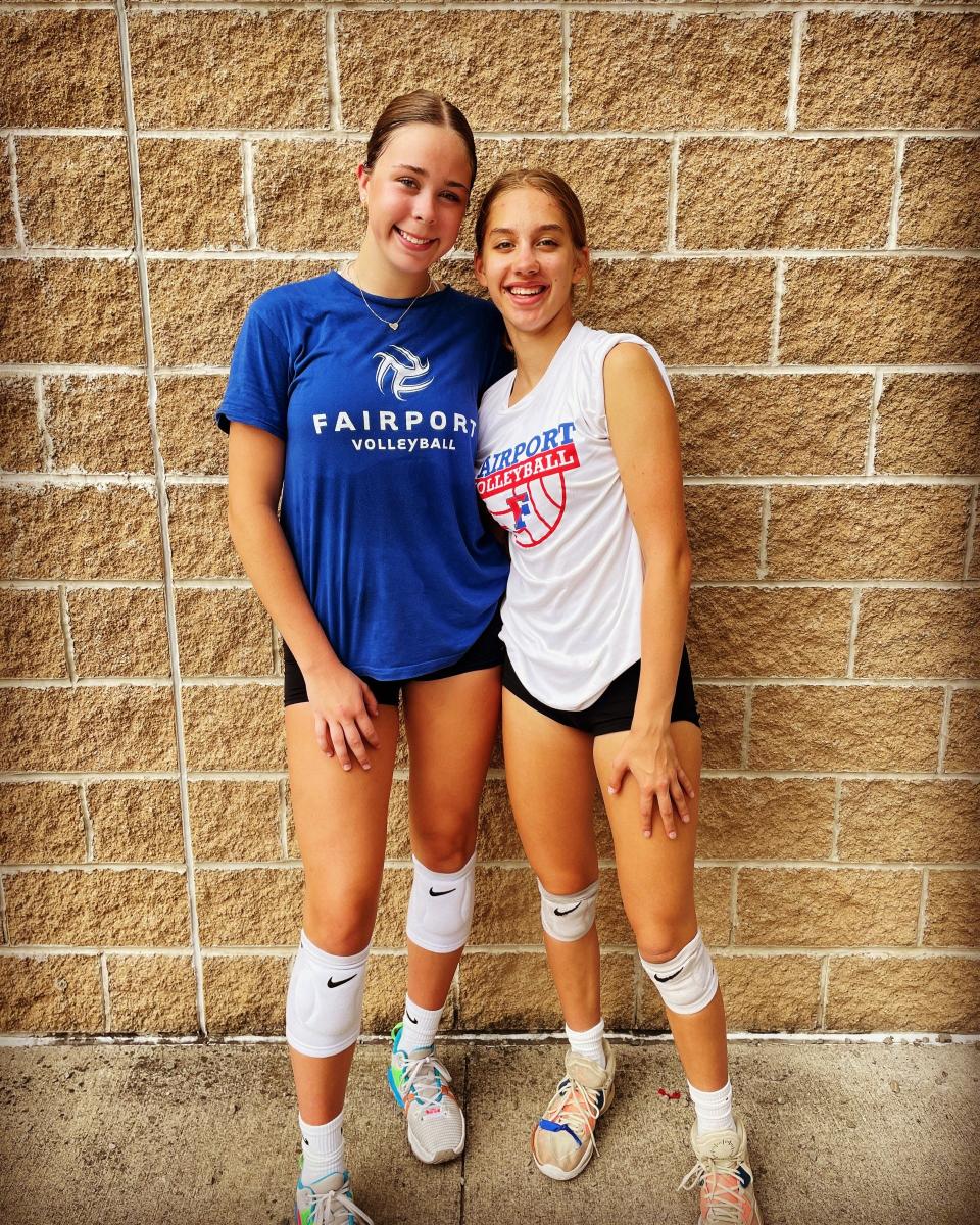 All-Greater Rochester's 2022 co-Player of the Year Meghan Clifford (left) and Kiera Cornman hopeful for back-to-back Section V championships and a state tournament run this fall in Class AAA.