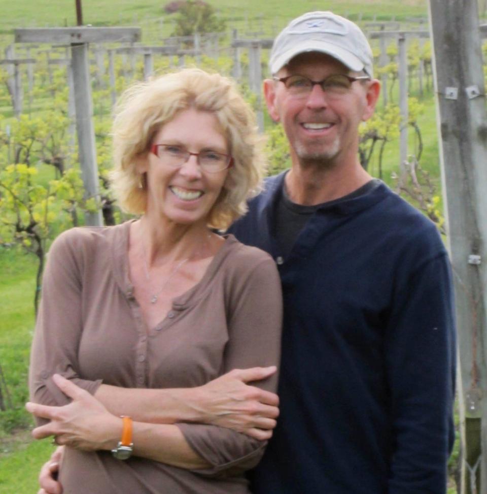 Peter and Sarah Botham run Botham Vineyards & Winery in Barneveld. They grow grapes, make the wine and serve it in their tasting room.