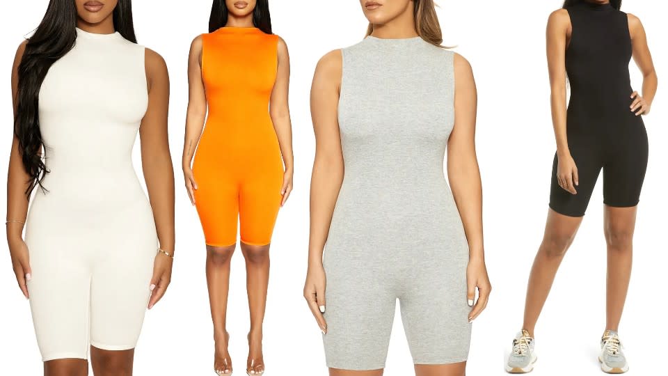 Naked Wardrobe Sleeveless Funnel Neck Romper - Nordstrom, $40 (originally $52)