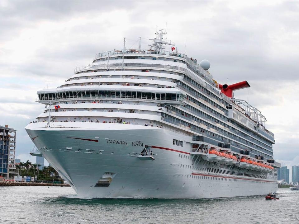 The Carnival Vista cruise ship.
