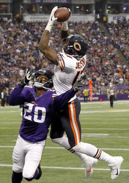 Alshon Jeffery hauling in a 46-yard TD. Just another impossible catch for No. 17. (AP Photo/Ann Heisenfelt)