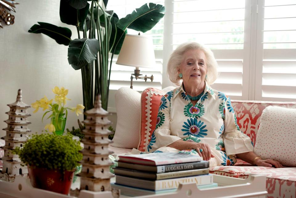 Former New York Daily News sports reporter Kay Gilman is photographed in her Palm Beach Towers home September 29, 2023.