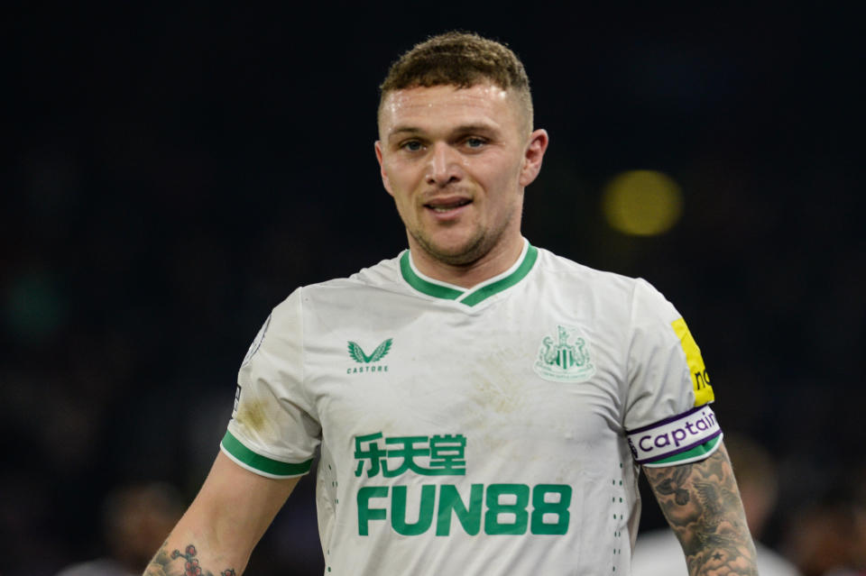 LONDON, ENGLAND - JANUARY 21: Kieran Trippier of Newcastle United (2)  during the Premier League match between Crystal Palace and Newcastle United at Selhurst Park on January 21, 2023 in London, England. (Photo by Serena Taylor/Newcastle United via Getty Images)