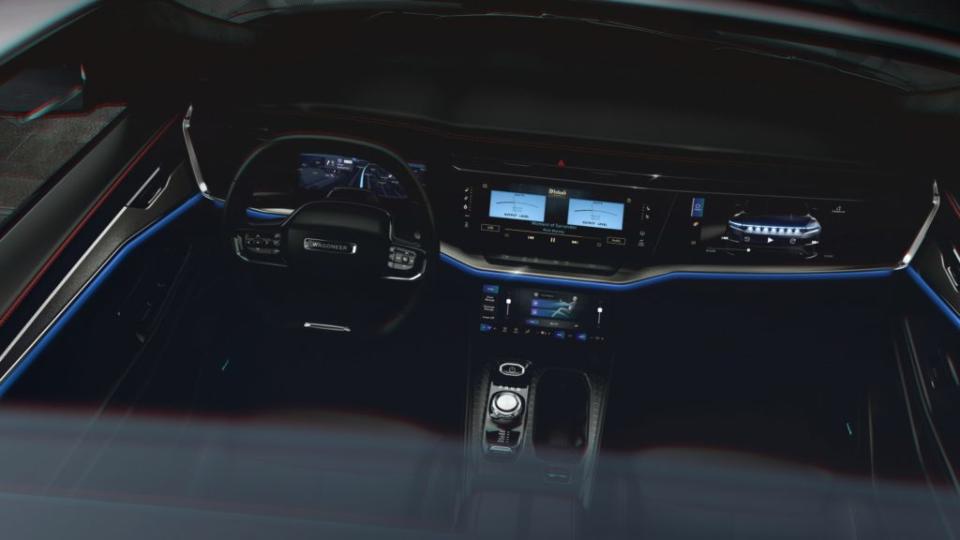 Jeep Wagoneer S駕駛艙光是螢幕就有多達四具。(圖片來源/ Jeep)