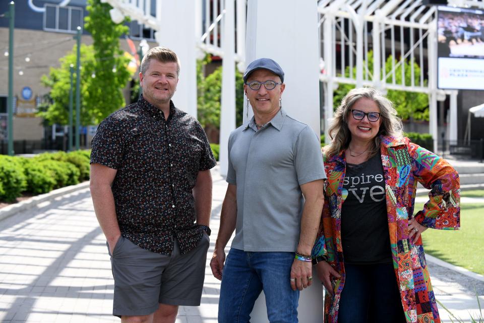 T.J. Horwood, Jonathan Becker and Tracy Brewer are among the organizers of Saturday's Stark Pride Festival at Centennial Plaza in downtown Canton. The event, 3 to 10 p.m., celebrates the LGBTQ+ community, and includes bands, children's entertainment, free HIV testing and food trucks.