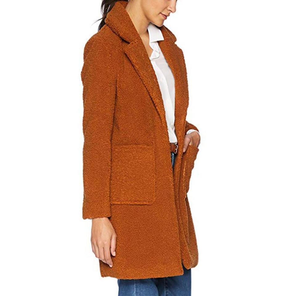 5) French Connection Faux Shearling Coat