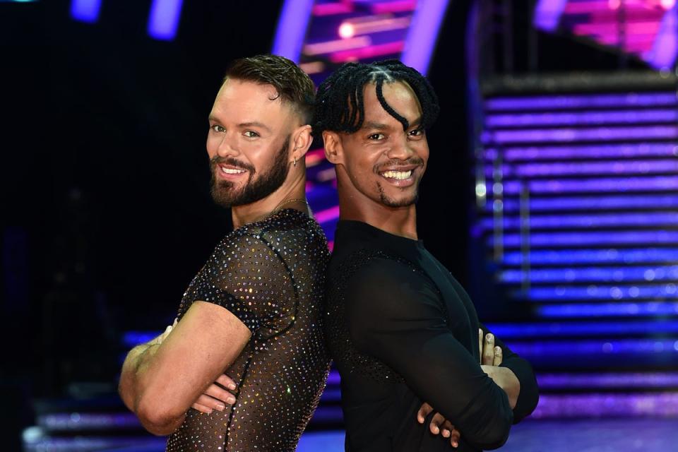 John Whaite and Johannes Radebe on the Strictly tour in 2022 (Getty Images)