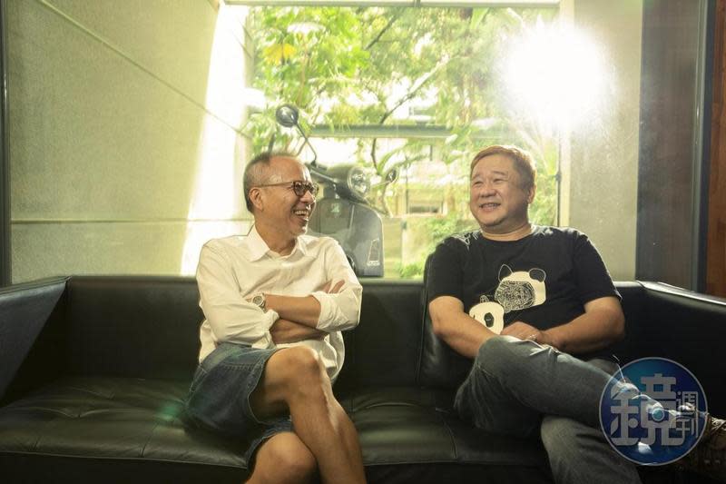 導演鍾孟宏（左）與監製瞿友寧（右）共同合作新片《瀑布》。