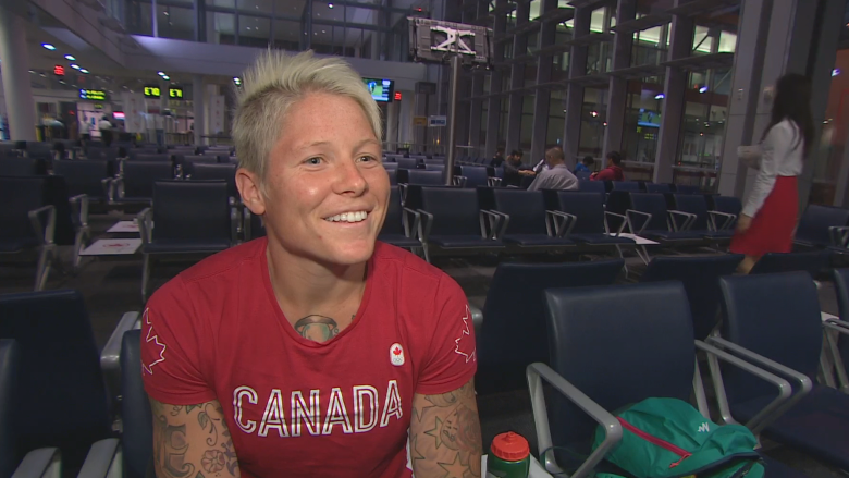 Pearson airport transforms into sea of red as Olympic athletes take off to Rio