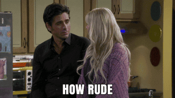 Jesse telling Stephanie "how rude" in "Fuller House"