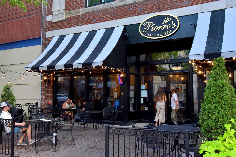 Outdoor dining at Pierros located at 217 Hay St in Fayetteville on August 14, 2020 [Ed Clemente for The Fayetteville Observer]