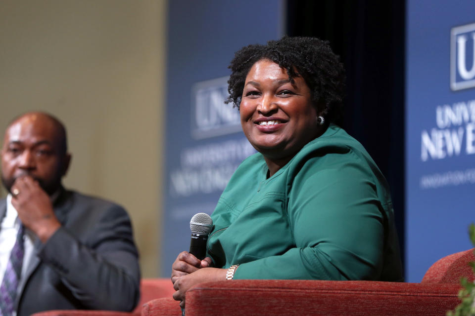 Former Georgia gubernatorial candidate Stacey Abrams. (Ben McCanna/Portland Press Herald via Getty Images)