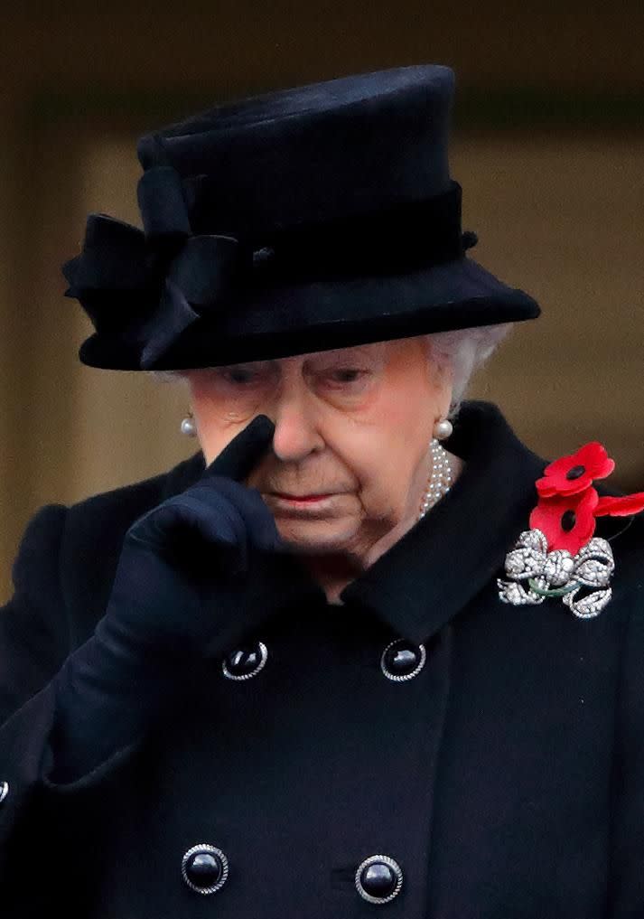 The Queen delegated her wreath-laying duties to Prince Charles at the Remembrance Day ceremony this year while she watched from a balcony. Source: Getty