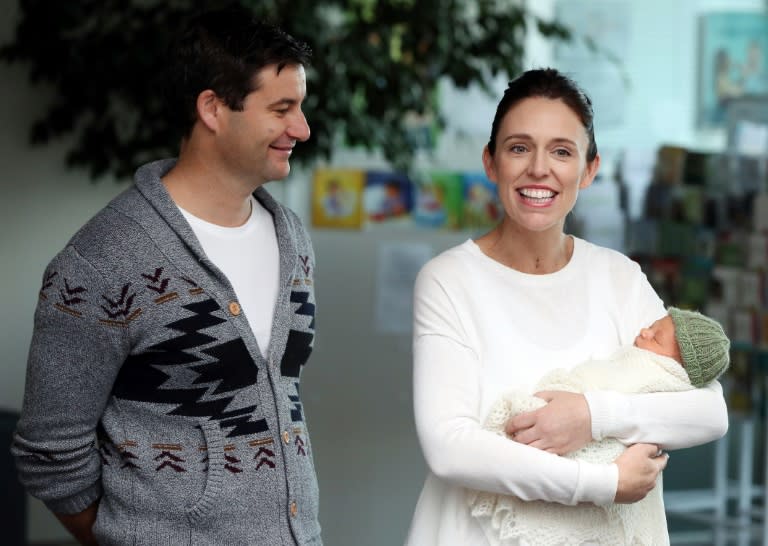 New Zealand PM Jacinda Ardern is only the second world leader to give birth while in office