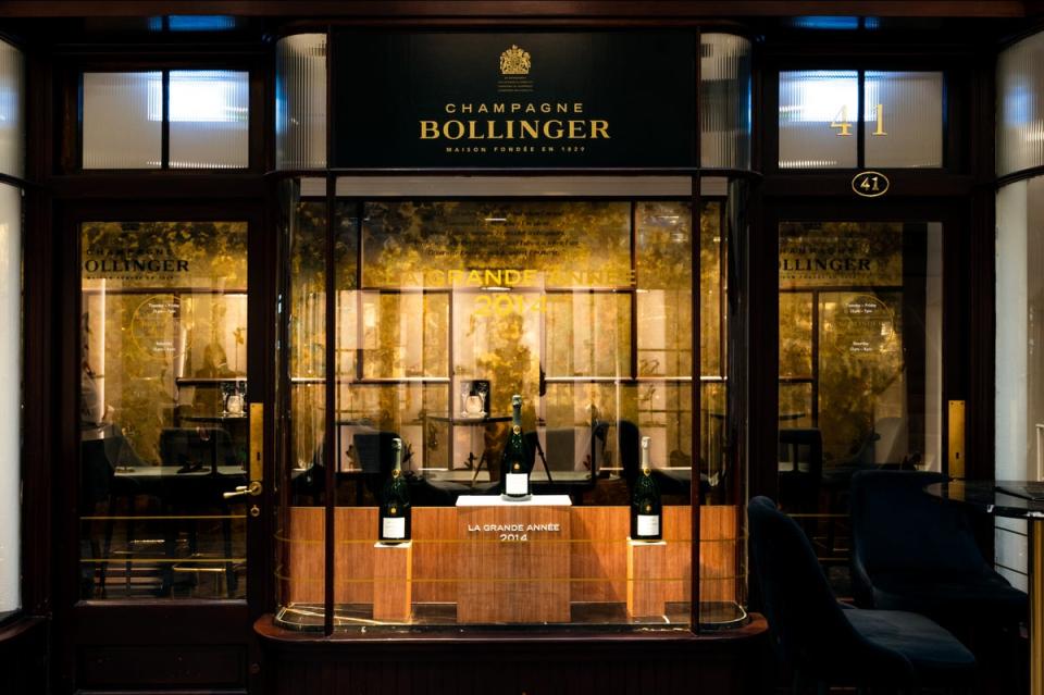 Raise a glass of bubbly to the King at the Bollinger Bar (Press handout)