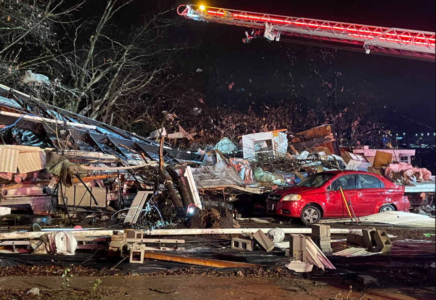 Nesbitt Lane damage (Source: Nashville Office of Emergency Management)