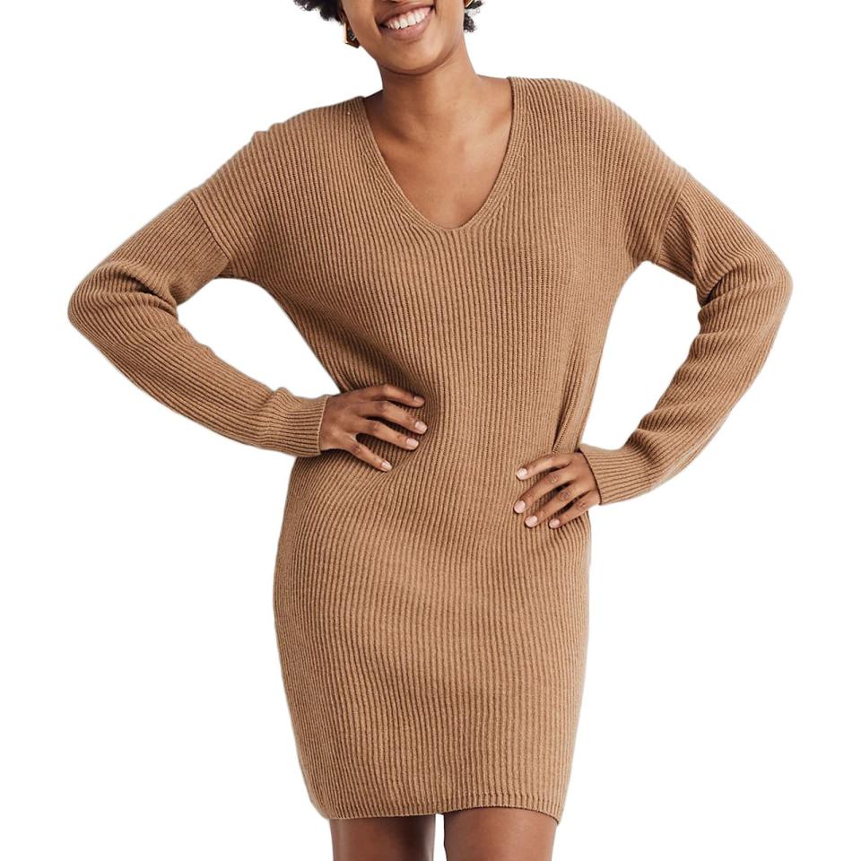 Madewell Relaxed Long Sleeve Sweater Dress