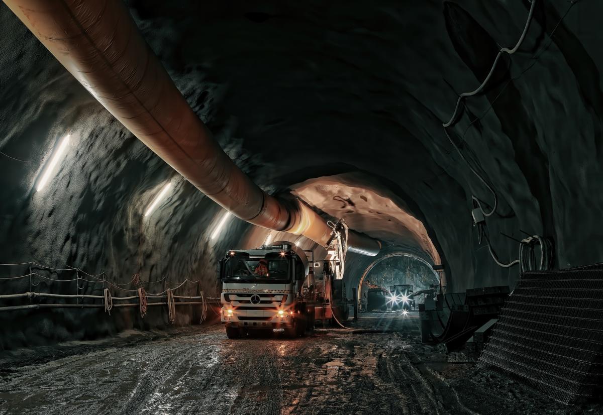 inside a gold mine