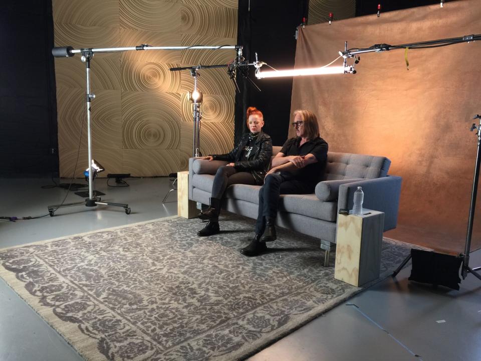 Garbage's Shirley Manson & Butch Vig visit Yahoo