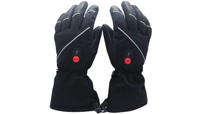 Battery-powered gloves will keep your fingers toasty.