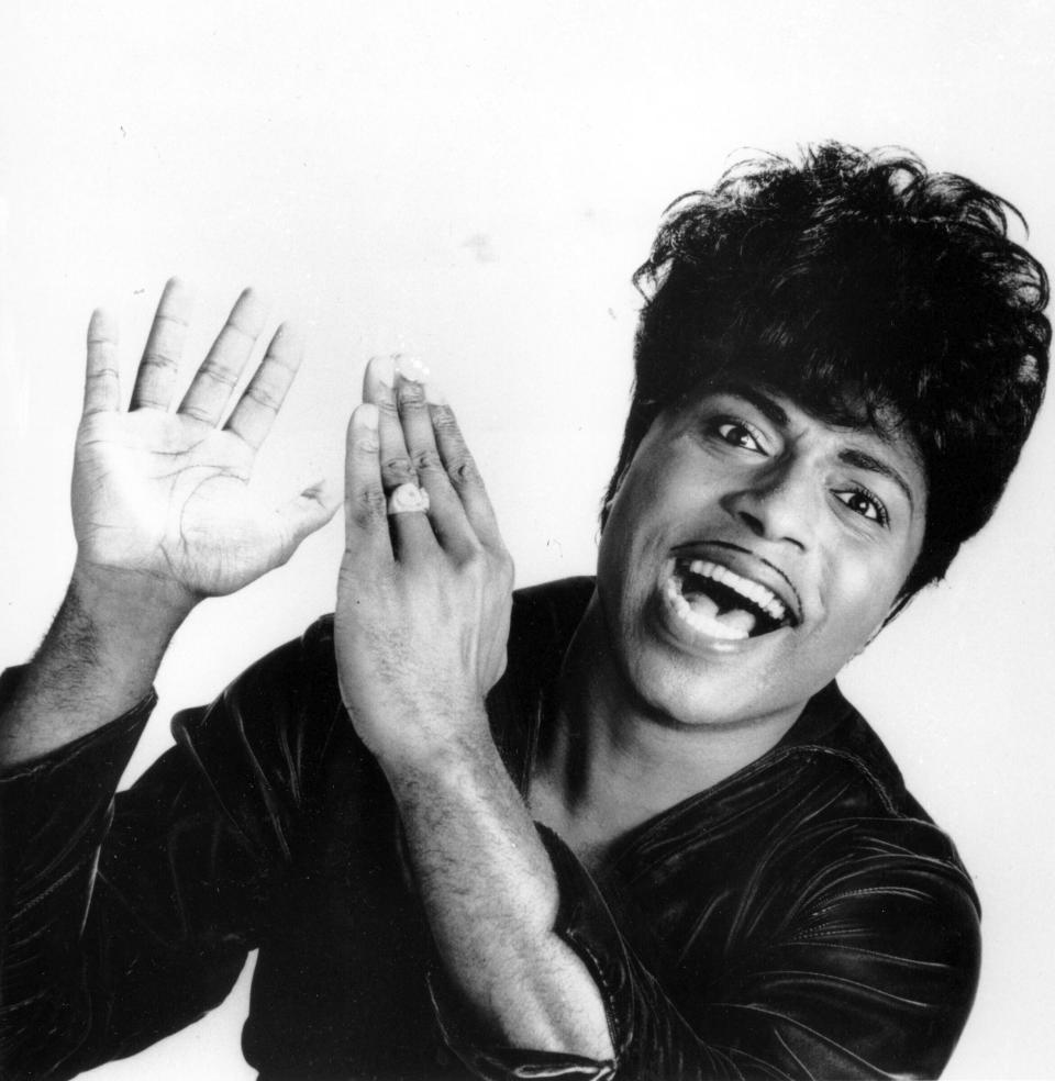 FILE - This 1966 file photo shows Little Richard. Tthe self-proclaimed “architect of rock ‘n’ roll” whose piercing wail, pounding piano and towering pompadour irrevocably altered popular music while introducing black R&B to white America, has died Saturday, May 9, 2020.(AP Photo, File)