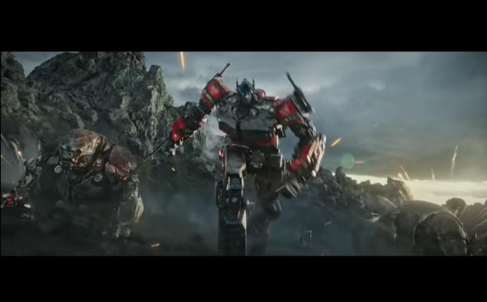 A scene from ‘Transformers: Rise of the Beasts’ final trailer. — Screen capture via YouTube/Paramount Pictures