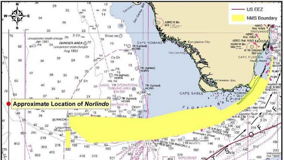 The three-week search for the SS Norlindo will focus on an area of 36 square miles off the southeast coast of Florida.