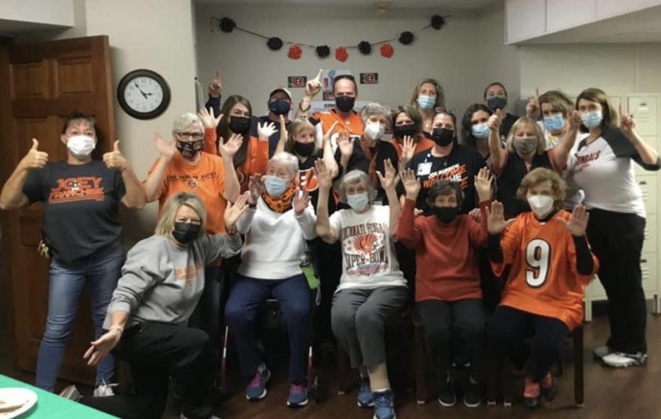 Workers and residents at St. Charles Community rallied around the Bengals ahead of the Super Bowl.