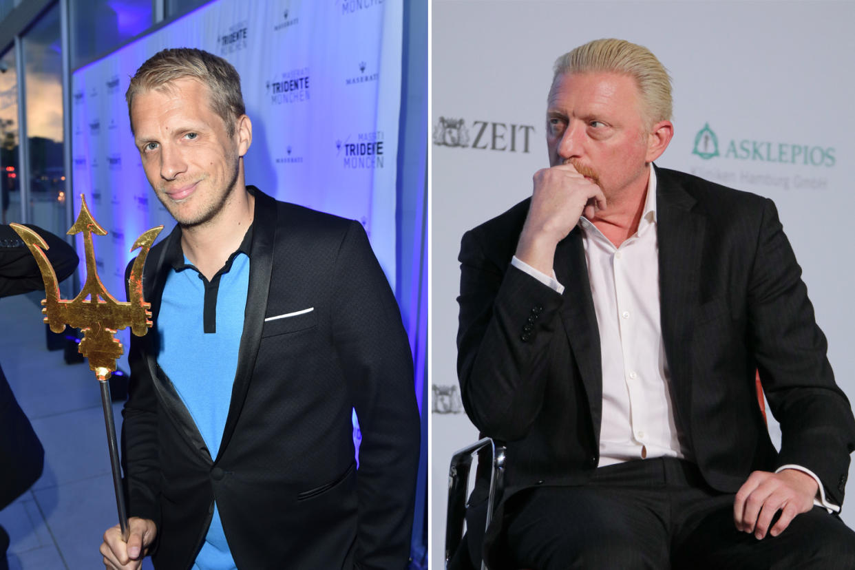 Oliver Pocher stichelt wieder: Er macht sich in einem Satirevideo über Boris Becker lustig. (Bilder: Getty Images)