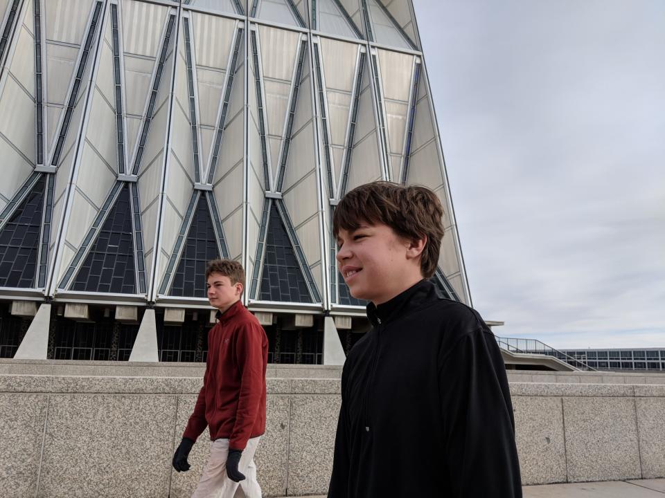 Aren and Iden Elliott in Colorado Springs, Colorado, in 2018 -- our worst-planned trip ever.