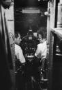 <p>Daredevil Dean is seen sitting in a cockpit alongside the pilot on a flight from Marfa, Texas. </p>