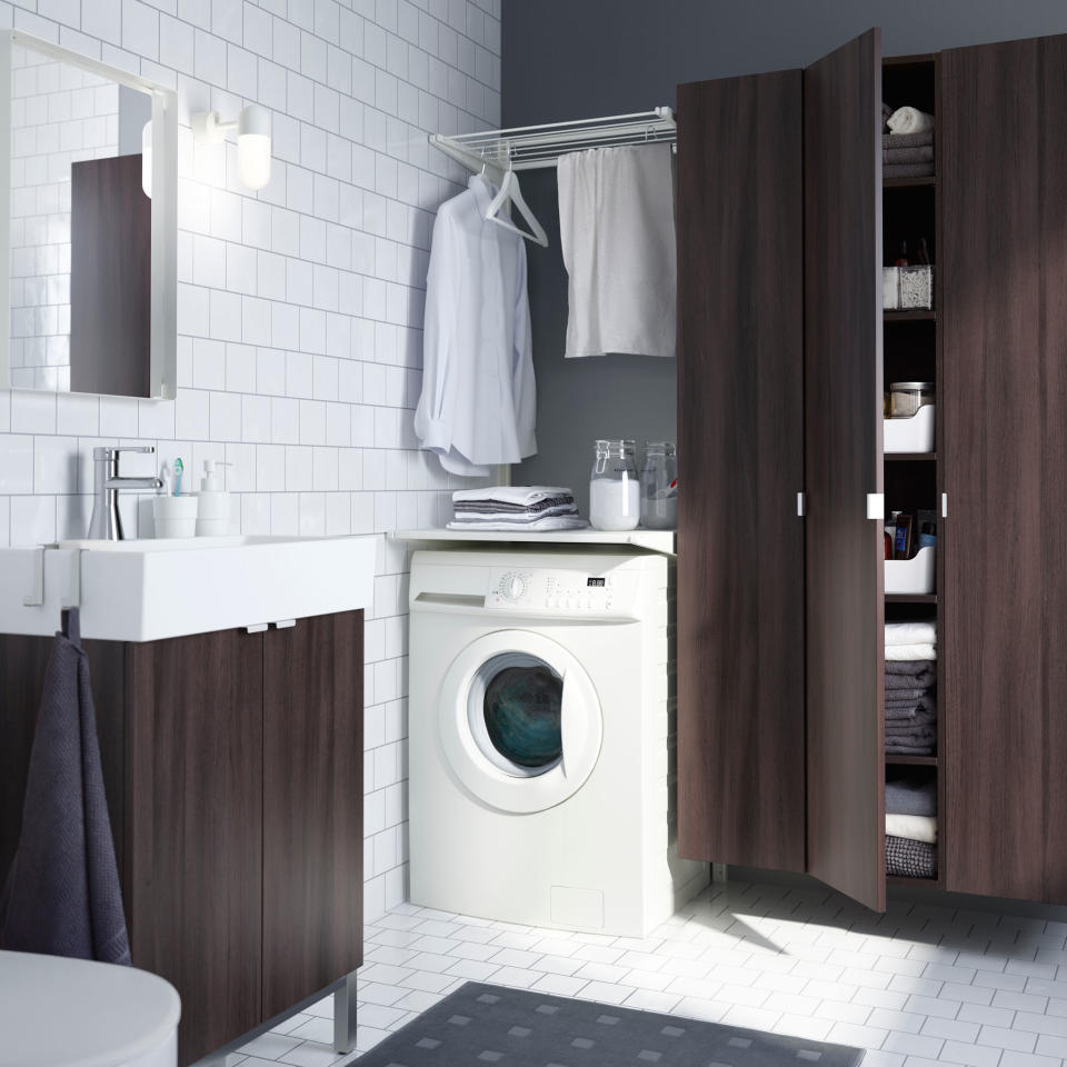 12. Move a small laundry room to the bathroom