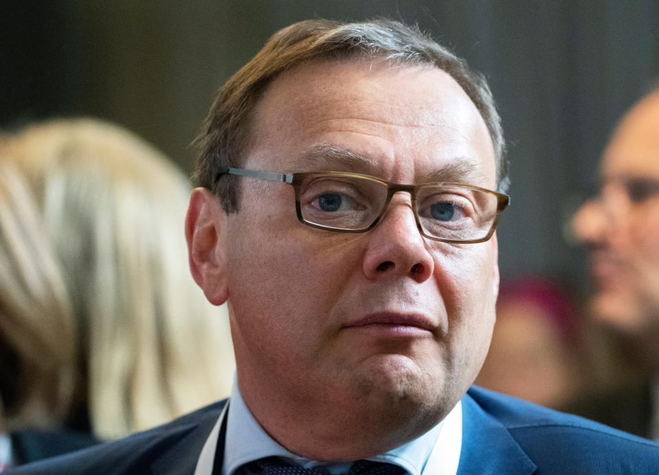 The fate of anyone who returns to Russia from abroad depends on how they have behaved, President Vladimir Putin said when asked about the future of Russian billionaire Mikhail Fridman (pictured) (Copyright 2019 The Associated Press. All rights reserved)