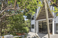 <p>The property has three bedrooms and is located right on the beachfront.</p>