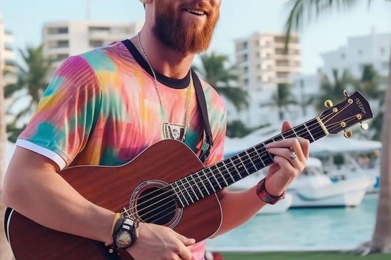 Picture of Lionel Messi in Miami, with guitar in hand, Artificial Intelligence: INSTAGRAM / @chatgptricks