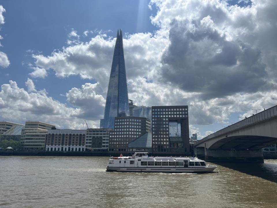 The River Thames at London Bridge, with The Shard in the background. (Photo by André Langlois)