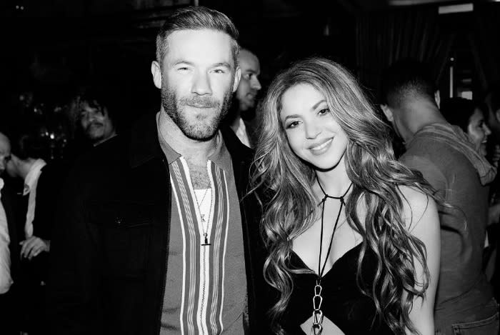 Shakira en su cumpleaños con Julian Edelman