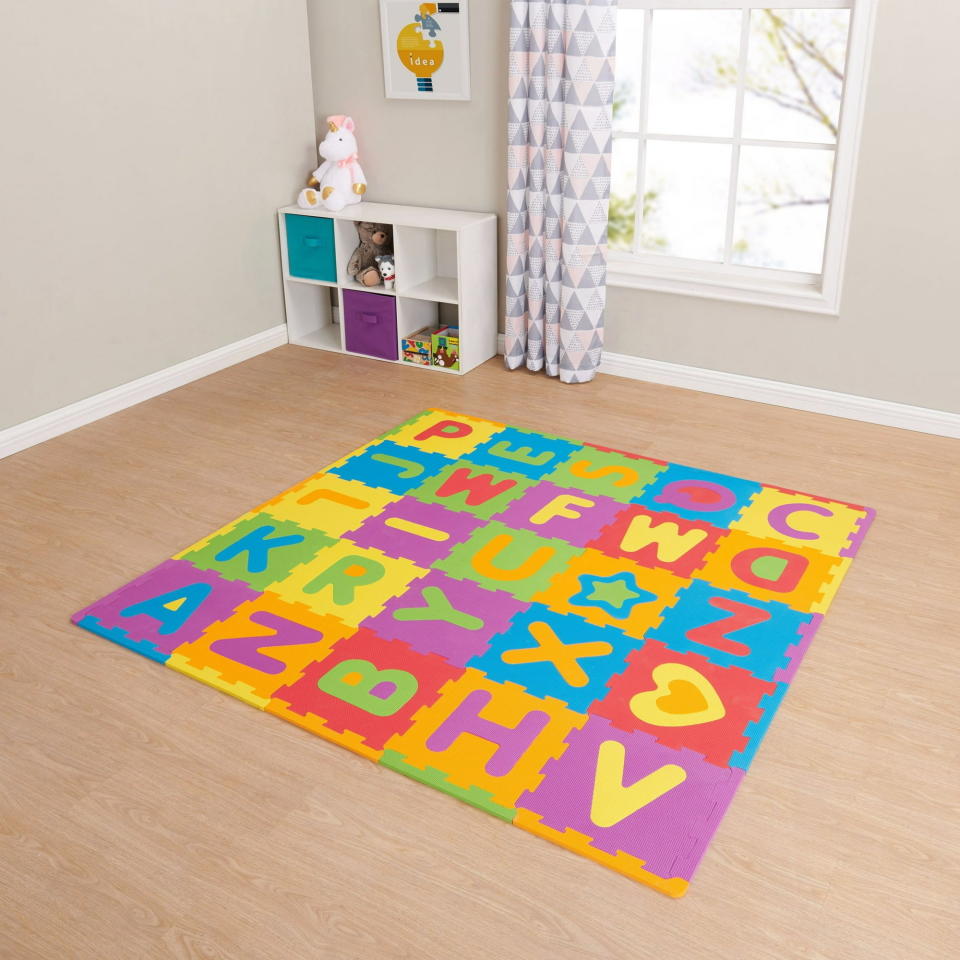The playmat in a play room