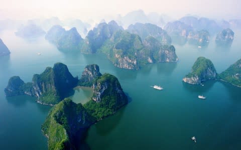 The South Korean press has speculated that Kim Jong-un may visit Ha Long bay - Credit: Ly Hoang Long Photography/Getty Images