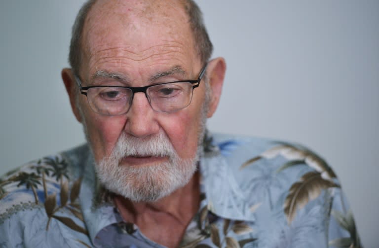 Former US diplomat Wayne Smith speaks during an interview in his office at at the Center for International Policy on July 2, 2015 in Washington, DC