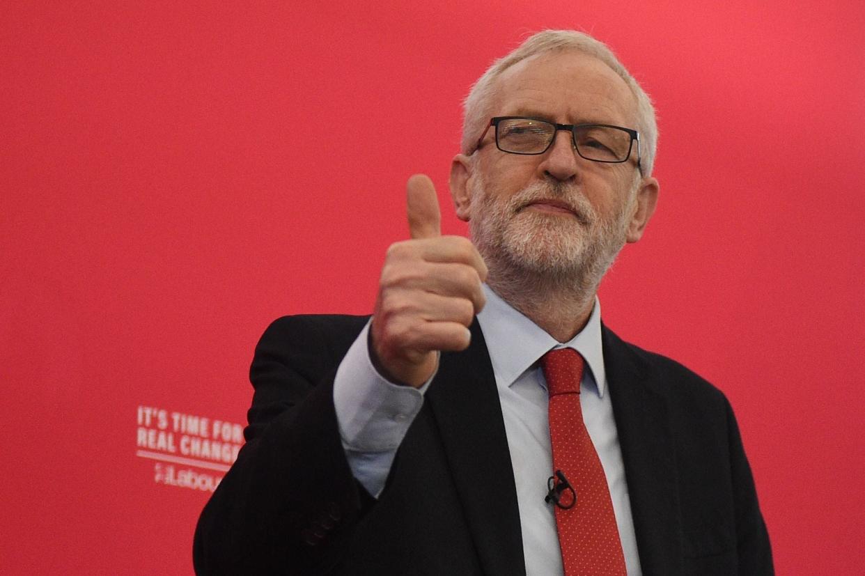 Opposition Labour party leader Jeremy Corbyn: AFP via Getty Images