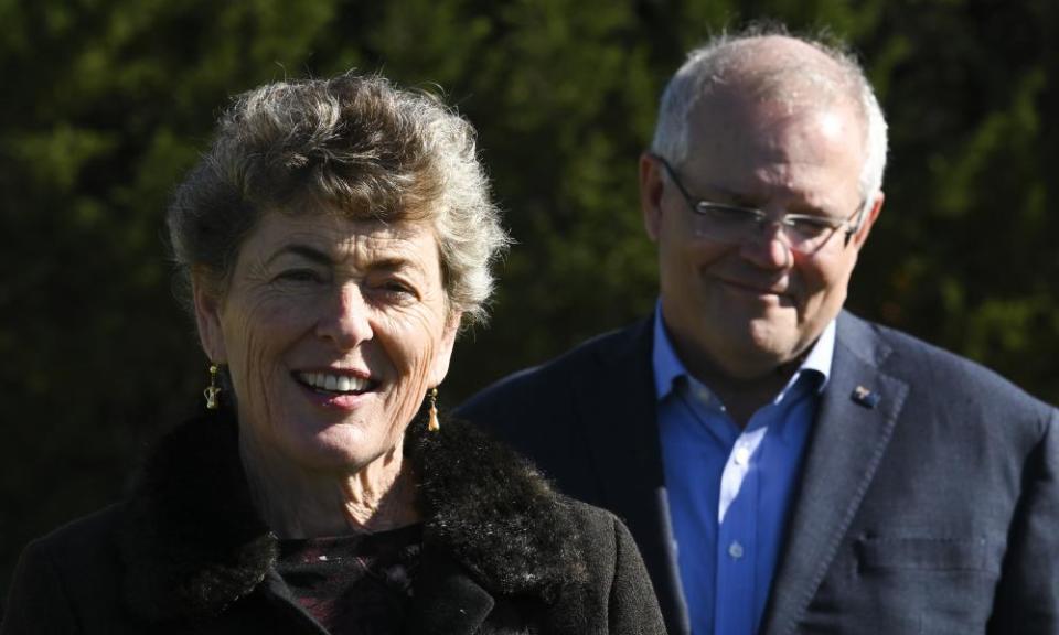 Fiona Kotvojs and Scott Morrison