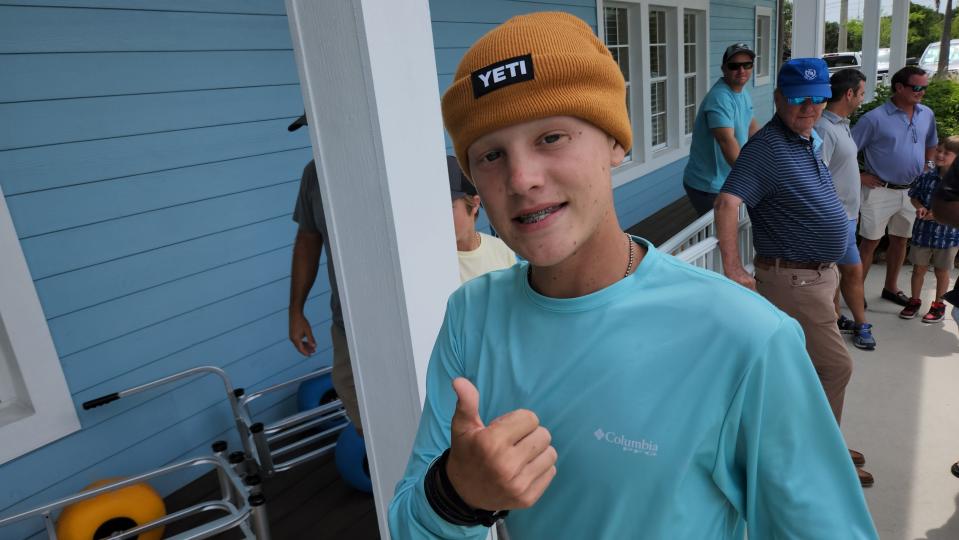 Make-A-Wish gave 15-year-old cancer patient Brandon Reed of Fort Pierce a $4,000 shopping spree at the avid angler's favorite shop: White's Tackle in Fort Pierce.