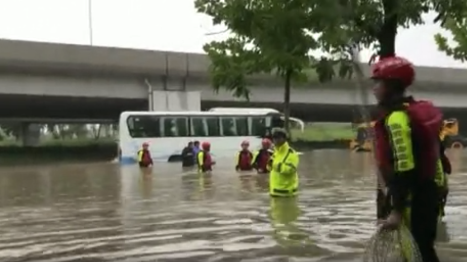 河南省爆發嚴重洪災。（圖／ENEX）