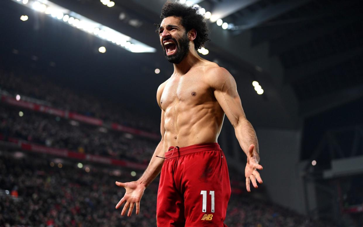 Mohamed Salah raced away late on to score Liverpool's second  - Getty Images Europe