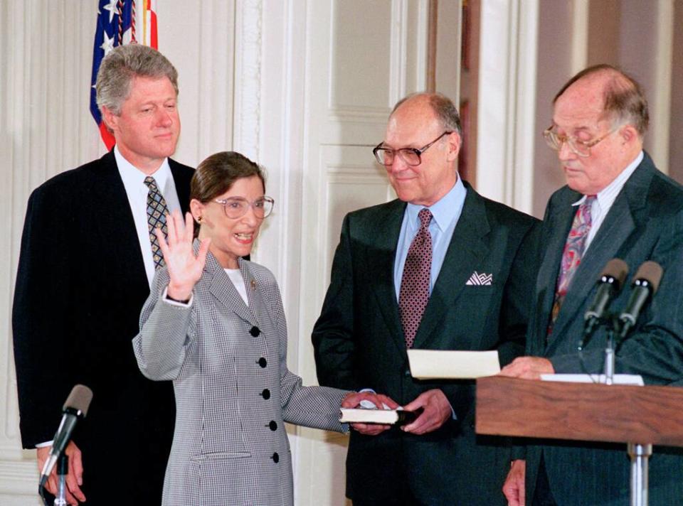 Ruth Bader Ginsburg, Martin Ginsburg, Bill Clinton, William Rehnquist