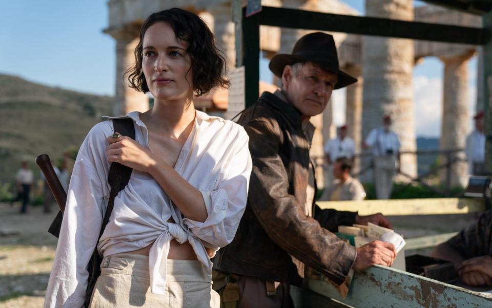 Phoebe Waller-Bridge and Harrison Ford in Indiana Jones and the Dial of Destiny